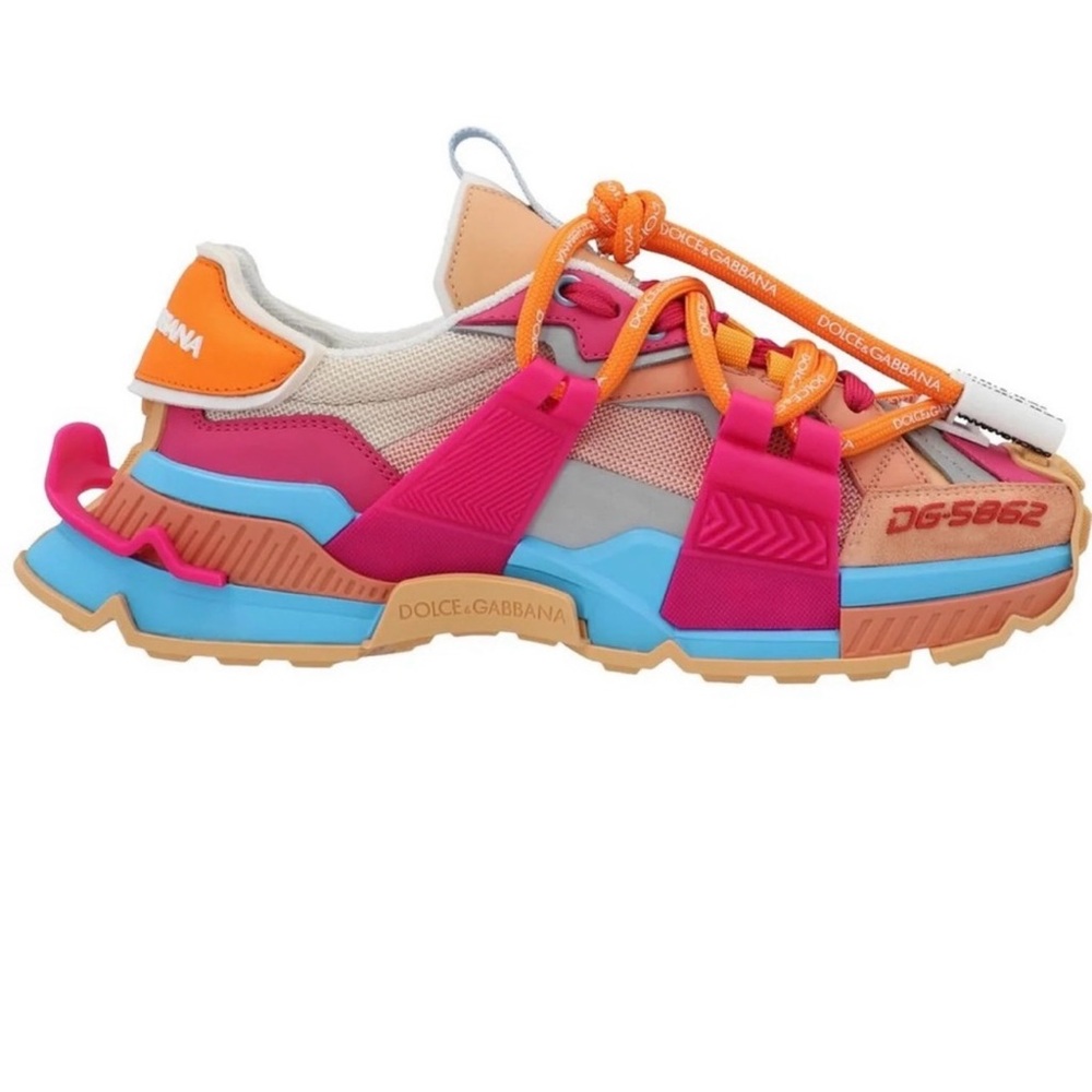 Dolce & Gabbana Colorful Sneakers - Orange, Pink, Blue